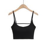 Zingj Fashion Women's Fashion New Fashion French Sweet And Spicy Leisure Sports Be Careful With Chest Cushions Exposed Back Suspenders