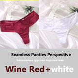 Women's Panties Seamless G-string FINETOO Perspective Underwear See-Through Female Underpants Girls Intimates
