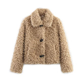 Women's 2025 New Explosive ZA Fur Curly Jacket