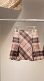 High Waist Plaid Mini Skirt- Outfit