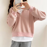 Style Waffle Hooded Sweater 2023 Early Spring New Style Loose Design Niche Jacket Women's Spring And