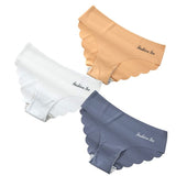 M-XL Seamless Ice Silk Women Panties Sexy Pantys Solid Colors Breathable Pantys Underwear For Girls Lingerie Hollow