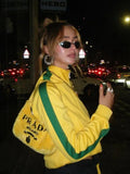 Yellow Zipper Brazil Tracksuit Jacket- Outfit