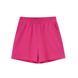 Summer Tracksuits Woman Three Piece Set Short T-shirts Sleeveless Tank Tops High Waist Shorts Casual
