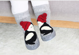 Indoor Sock Shoes Newborn Baby Socks Winter Thick Terry Cotton Baby Girl Sock with Rubber Soles Infant Animal Funny