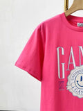 vintage chic smiley print T-shirt women 2022 summer short sleeve round neck cotton cozy tees casual tops female