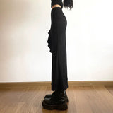 Summer New Women's Solid Color Body Street Fashion High-Waisted Hip Open