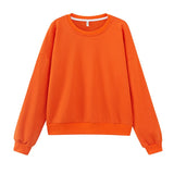 2021 Green Sweatshirts sudaderas Pull femme Harajuku Candy Color Terry Hoodies Female