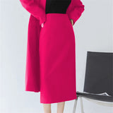 And Long Coffee Dress Women's Summer Open Skirt One High-Waisted Skirt Bag Hip Skirt Suit