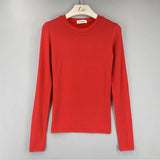Quality T Shirt Korean Style Slim T-shirts 2021 Sexy Tshirts Cotton Long Sleeve Summer Casual Women Tops Tee Shirt