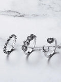 Vintage Sun Moon Star Ring Set- Outfit