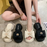 Slippers Women Wear Net Red Summer Sandals 2025 New Summer Cute Fashion Bow In