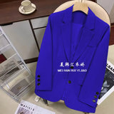 Zingj Small Suit Jacket Female Small 2024 Spring And Autumn New Korean Version Of Loose Suit Design Sense