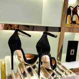 High Heels Women 2025 New Pointed Light Mouth Fine Heel Single Shoes Elegant Buckle With Hollow