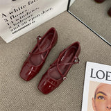 Zingj Cross Belt Buckle High Heel Mary Jane Shoes Female 2024 Summer New French Girl With Skirt Thick Heel Single