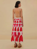 Women Elegant Heart Print Sling Maxi Dress Backless Sleeveless Slim Fit Long Robes 2025 New Fashion Lady Banquet Evening Vestido 211-1-Outfit
