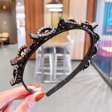 Alice Pearls Elegant Hairbands Men Women Sports Headband Double Bangs Hairstyle Make Up Hairpins Fashion Hair
