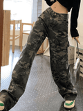 Green Camo Washed Cargo Jeans-Outfit