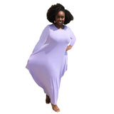 Women Letter Printed African Dress For Women 2023 Summer Short Sleeve O-Neck Dress Casual Loose Maxi Long Dresses