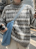 Christmas Jacquard Knit Sweater-Outfit