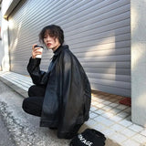Winter Leather Jacket Women Korean Loose Thin Moto Jacket Female 2023 Autumn Fashion Streetwear Lady Outerwear Biker