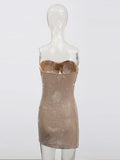 Dress Women 2025 Spring And Summer New Fashion Hottie Sexy Empty Flower Drilled