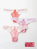 3 Pcs/Lot T-Back Underwear Women Sexy Soft Lace Panties Thong And G Strings Female Seamless Lace Hipster Lingerie