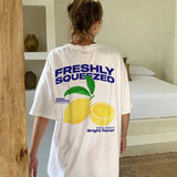 Freshly Squeezed Lime Print T-Shirt- Outfit