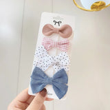 New Printed Bowknot Hair Clips For Cute Girls Lace Handmade Hairpins Boutique Barrettes Headwear Kids Hair