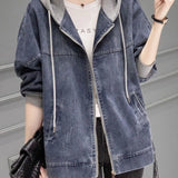 Zingj Coat Female Autumn Fashion 2024 Autumn Dress New Korean Casual Short Small Baseball Clothes On Clothes-Outfit