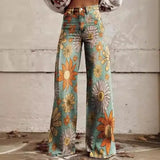 Zingj Zingj Style Ebay Plus Size Female Casual Pants Thin Wide Leg Pants 211-1-Outfit