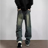 Niche Jeans Men 2025 New Spring And Autumn High Street Retro Old High Street Wide Legs Long