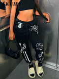Sweatpants Y2k Pants For Women 2022 Fashion High Waist Baggy Pockets Pants Parachute Sweatpants Gray Casual