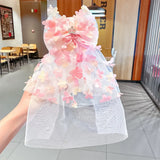 Girls Beautiful Chiffon Bow Print Flower Strawberry Hairpins Headband Kids Sweet Hair Decorate Clip Fashion Hair