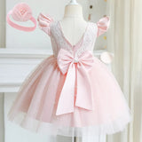 Baby Dress Girl Beading 1st Birthday Dress For Baby Girl Dress Elegant Princess Dresses Infant Party Christening
