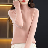 Zingj Autumn Winter New Turtleneck Sweater Set Slim Thin Close-Fitting Knit Bottom With Coat Money-Outfit