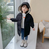 Coat Winter Teenage Baby Boys Girls Cotton-padded Parka & Coats Thicken Warm Long Jackets Toddler Kids