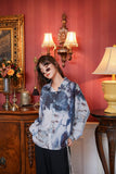 Fall 2020 Women Long Sleeve Shirt Streetwear Blouse Button Up Collar Tie Dye Loose Shirt Ladies Designer Top