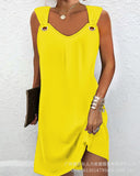 Zingj New Women's Elegant Watercolor Flower Mini Dress ODS3904