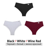 3PCS/Set Cotton Brazilian Panties Woman 2021 Female Panties Lingerie Sexy Thongs Woman Brazilian Pantys Plus Size