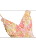 Zingj Women Sexy Backless V-Neck Floral Print Suspender Dress Fashion French Elegant Holiday Party Club Sweet Mini Dress 2023 Summer 211-1-Outfit