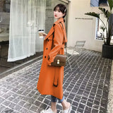 Windcoat Woman 2025 Spring And Autumn New Korean English Wind Long Short Jacket
