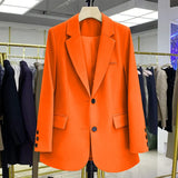 Zingj Small Suit Female Coat Casual Small Loose Korean Version Of The Small Suit Female Design Sense Suit Small Suit Coat