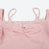 Bow Straps Ruched