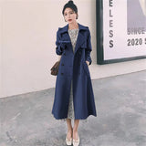 Woman 2025 Korean Version Of The New Spring And Autumn British Wind In The Long-Term Popular Red Coat