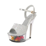 Zingj Patent Leather 15Cm High Heels Heel Water Diamond Platform Hate Day High