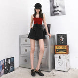 Shorts Summer High Waist Shorts Women's 2022 Summer and Korean A-line Chiffon Wide-leg Casual Pantalones Cortos De