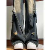 And Autumn High-Rise Jeans 2025 Winter New Design Oversize Handsome Couple