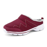 Plush Slippers Men Outdoor Heel Wrap Men Shoes EVA Anti-slip Thick Sole Platform Shoes Warm Women Winter Slipper for