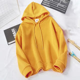 Women Hoodie Sweatshirts New Spring Autumn Ladies Casual Oversize Pullovers Flannel Solid Warm Hooded Jackets